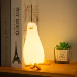 Lampada notte anatra in silicone ricaricabile USB per bambini