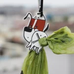 Dispenser portasacchetti igienici per cani con clip luminosa