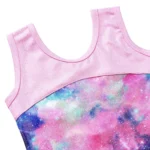 Body ginnastica bambina rosa senza maniche - immagine 5