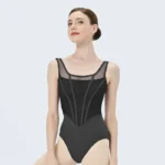 Body da balletto da donna retrò elegante per danza e yoga - immagine 5