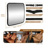 Specchietto retrovisore per seggiolino auto infrangibile - immagine 6