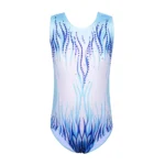 Body ginnastica bambina scintillante in un pezzo