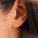 Set 3 paia orecchini a fiocco piccoli in metallo