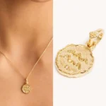 Collana donna segno zodiacale vintage in acciaio inox - immagine 4