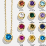 Collana con 12 pietre portafortuna in acciaio inox - immagine 3