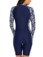 Costume da bagno intero donna con zip e protezione UV - immagine 5