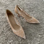 Sandali con tacco alto eleganti da donna per cerimonia - immagine 4