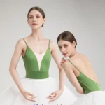 Body da balletto donna in lycra con scollo a V