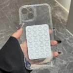 Custodia trasparente antiurto 3D con ventosa per Xiaomi Redmi - immagine 2