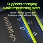 Cavo USB-C 240W PD per ricarica rapida smartphone - immagine 5