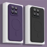Custodia magnetica MagSafe in silicone liquido per Xiaomi