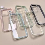 Custodia trasparente colorata antiurto per iPhone - immagine 2