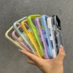 Custodia iPhone con porta carte in acrilico rigido antiurto - immagine 4