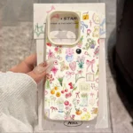 Custodia morbida floreale acquerello per Samsung Galaxy