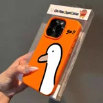 Custodia iPhone anatra carina in silicone antiurto
