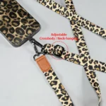 Laccetto telefono leopardato Y2K regolabile per smartphone - immagine 4