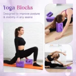 Blocchi yoga in schiuma EVA antiscivolo con supporto polso - immagine 2