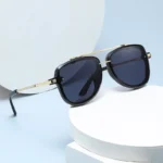 Occhiali da sole aviator retrò in metallo UV400 unisex - immagine 2