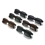 Occhiali da sole quadrati polarizzati unisex UV400 - immagine 4