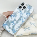 Custodia iPhone fiocco a farfalla, cover morbida protettiva - immagine 4