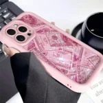 Custodia morbida iPhone con banconote rosa in silicone - immagine 2