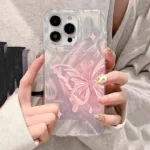 Custodia farfalla verde sfumata per Xiaomi Redmi Note - immagine 6