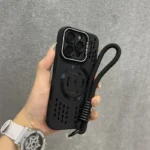 Custodia MagSafe con cordino e dissipazione calore per iPhone