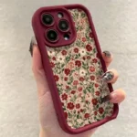 Custodia iPhone in silicone floreale retrò antiurto - immagine 5