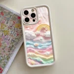 Custodia arcobaleno in silicone per Xiaomi serie Mi e T - immagine 2