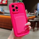 Custodia portafoglio in silicone antiurto per iPhone con porta carte - immagine 3