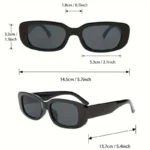 Set 5 occhiali da sole donna neri stile classico - immagine 4