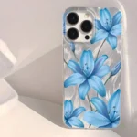 Cover floreale blu per Xiaomi Redmi Note 14/13/12/11/10 - immagine 3