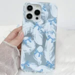 Custodia iPhone fiocco a farfalla, cover morbida protettiva - immagine 6