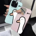 Custodia iPhone anatra carina in silicone antiurto - immagine 3