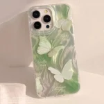 Custodia farfalla verde sfumata per Xiaomi Redmi Note - immagine 4