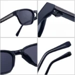 Occhiali da sole quadrati unisex UV400 stile moderno - immagine 6