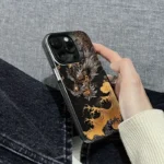 Custodia nero dorata Samsung Galaxy con drago in rilievo - immagine 2