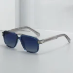 Occhiali da sole retrò quadrati unisex con doppio ponte - immagine 2