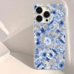 Cover floreale blu per Xiaomi Redmi Note 14/13/12/11/10 - immagine 4