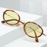 Occhiali da sole ovali piccoli retrò UV400 unisex - immagine 3