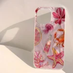 Custodia rosa con cuore e medusa per iPhone varie versioni - immagine 5