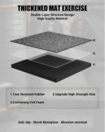 Set 12 tappetini puzzle EVA 52x52cm per palestra casa - immagine 4