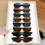 Occhiali da sole ovali piccoli retrò unisex eleganti