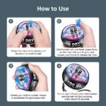 Palla giroscopica per polso e avambraccio con avvio automatico - immagine 5