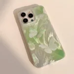 Custodia farfalla verde sfumata per Xiaomi Redmi Note - immagine 5