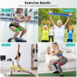 Set fasce di resistenza ad anello in TPE per fitness - immagine 6