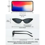 Occhiali da sole ovali piccoli retrò unisex eleganti - immagine 6