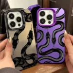 Cover iPhone serpente nero antiurto e antigraffio - immagine 6