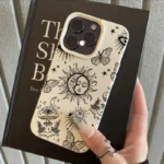 Cover retrò Sole Luna in finta pelle per Samsung Galaxy - immagine 5