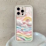 Custodia arcobaleno in silicone per Xiaomi serie Mi e T - immagine 4